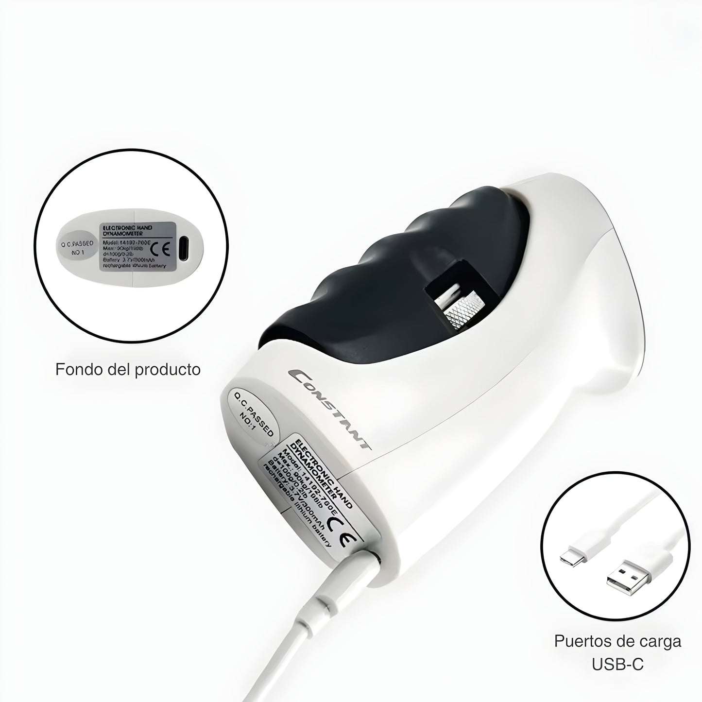 Dinamómetro de Agarre de Mano Inteligente