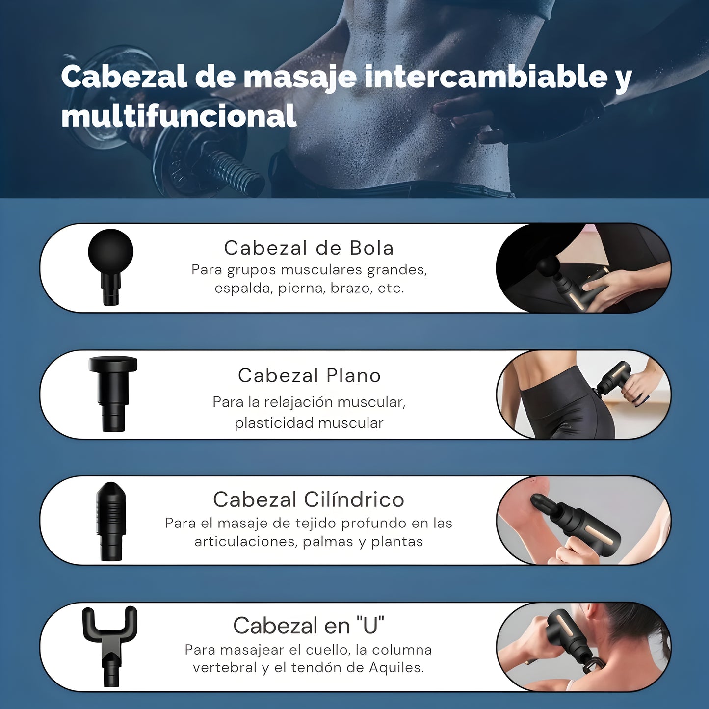 Mini Pistola de Masaje Muscular
